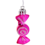 Ёлочные игрушки «Конфетки завитки» 6см (набор 6 шт)