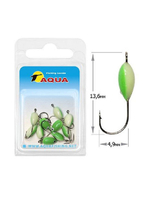 Мормышка фосфорная №06, крючок №12 (2 упакпо 10 шт) 0,08g