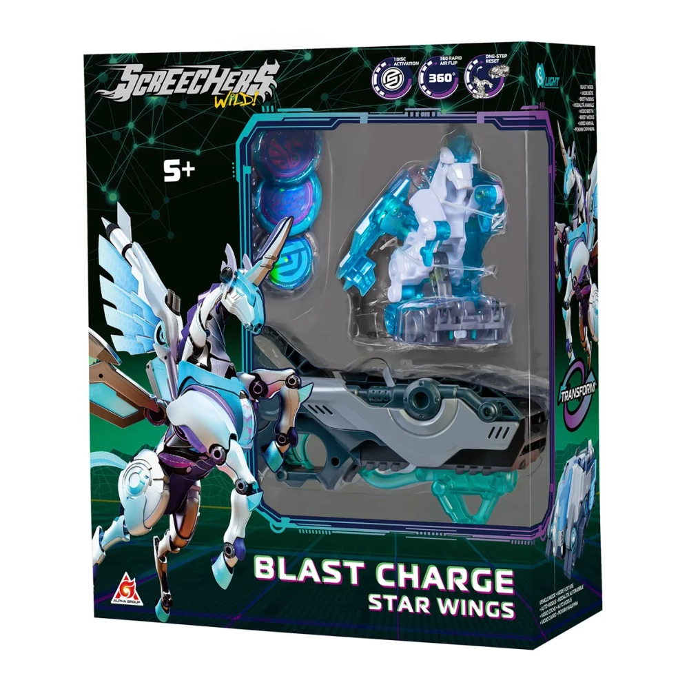 Дикие Скричеры. Игровой набор Бласт Чардж Стар Вингс S5. ТМ Screechers Wild