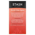 Stash Tea, Black Tea, чай без кофеина со специями, 18 чайных пакетиков, 33 г (1,1 унции)