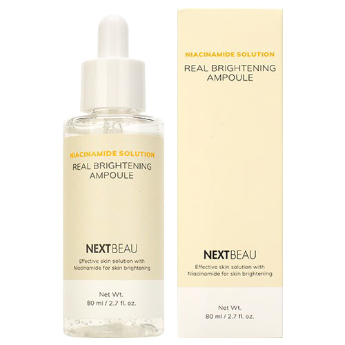 Выравнивающая ампульная сыворотка с Ниацинамидом Nextbeau Niacinamide Solution Real Brightening Ampoule 80мл