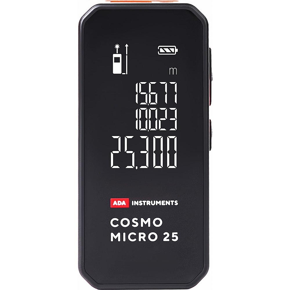 Измеритель длины ADA Cosmo MICRO 25 с литиевым аккумулятором   A00670