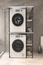 Стеллаж для ванной комнаты MISRA - белый