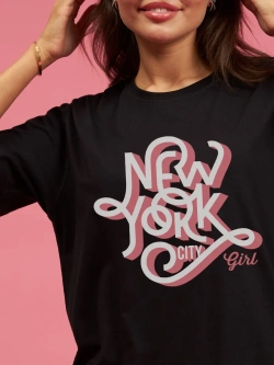 Футболка с надписью женская Нью Йорк New York