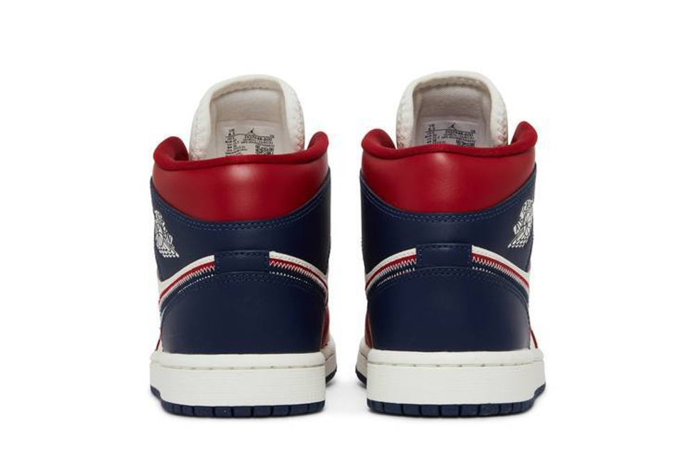 Кроссовки Jordan Air Jordan 1 Mid "Usa 2.0" (Женская размерная сетка)