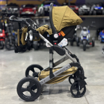 Коляска-трансформер 3в1 Luxmom 558 с автолюлькой, песочный цвет