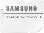 Карта памяти Samsung EVO Plus microSDXC 512 ГБ Class 10, V30, A2, UHS-I U3, R 130 МБ/с, адаптер на SD