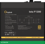 Блок питания Ocypus Iota P1200 1200W Black (Iota-P1200-G1FFBK024X-EU)