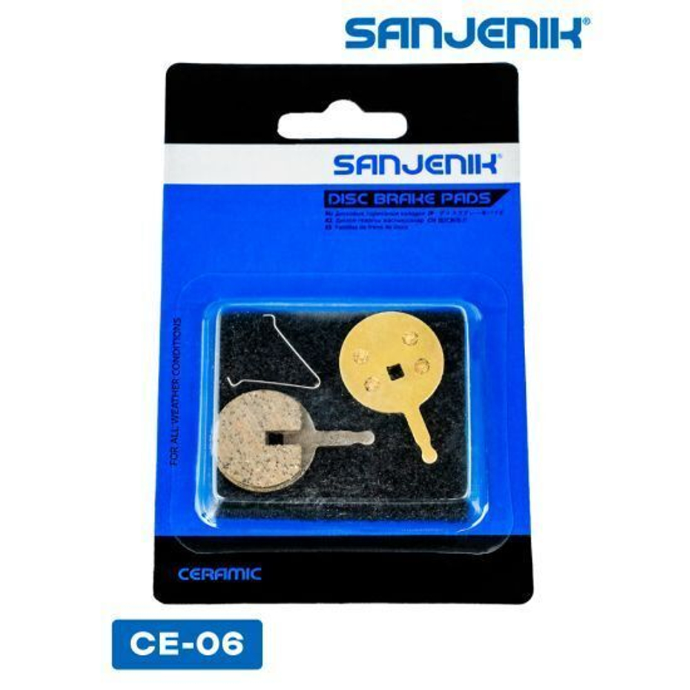 Колодки тормозные керамические Sanjenik CE-06 для велосипедов и электросамокатов