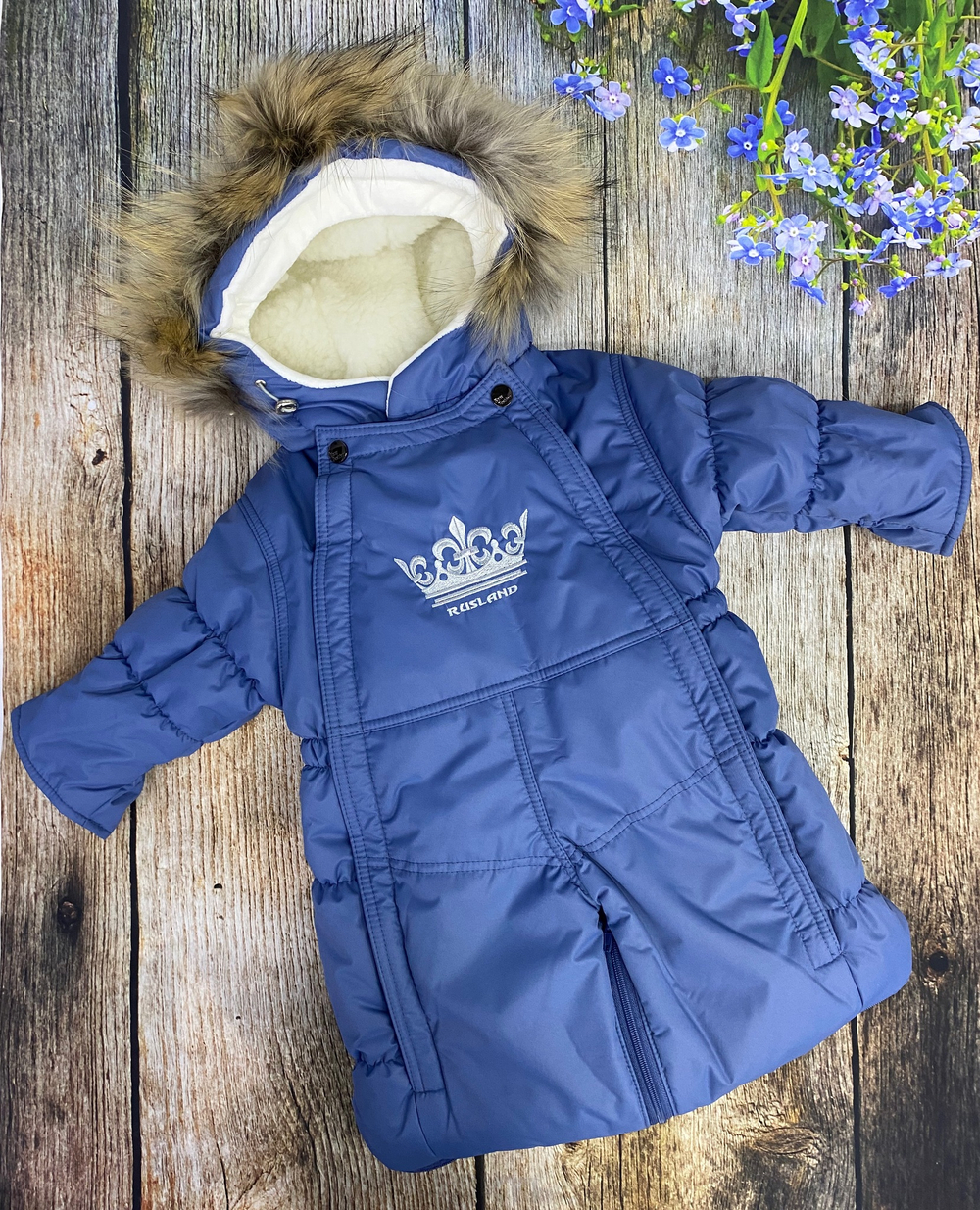 Комбинезон-трасформер детский 2в1 "Корона" , модель: 20-22 (Размер: 80)