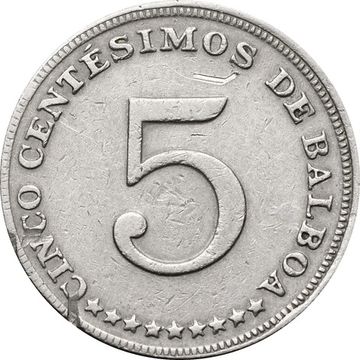 5 сентесимо 1962-1993 Панама