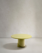 Журнальный столик Albanella из цемента с глянцевой зеленой отделкой Ø85 см