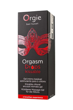 Возбуждающий съедобный гель для клитора Orgie Orgasm Drops Kissable, 30 мл