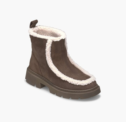 Замшевые ботинки INUIKII Biker Suede Brown на меху