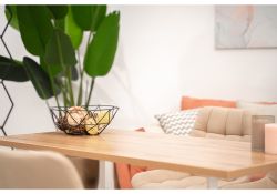 Стол Лота Лофт 140х80х75 25 мм дуб вотан / белый матовый