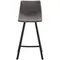Полубарный стул Netro 66 см, серый на черных металлических ножках | Купить в Hallberg.ru