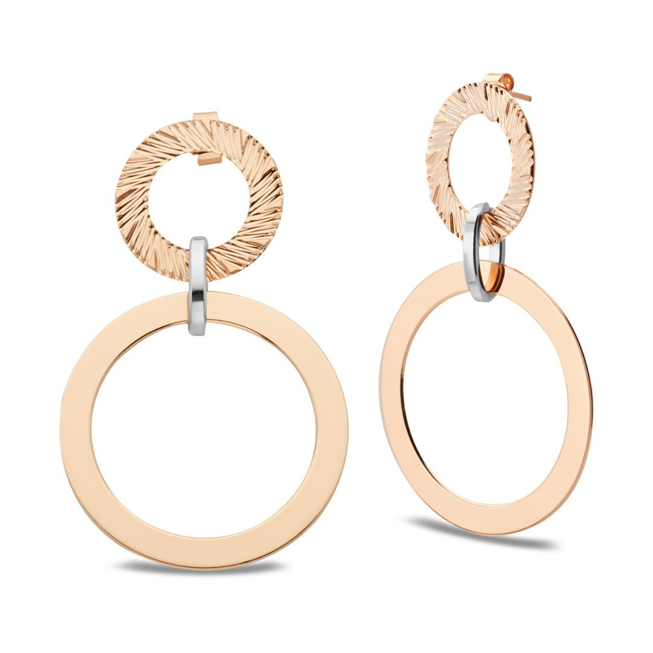 Серьги Boccadamo Magic Circle Rosegold XOR538RS RG с золотым покрытием