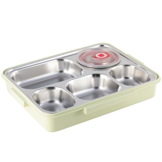 Ланч бокс 1000 мл. Kamille KM 2144 пластик, нержавеющая сталь