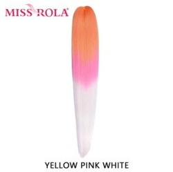Канекалон M16 Easy Braid (искуственные волосы) 3 цветный yellow/pink/white