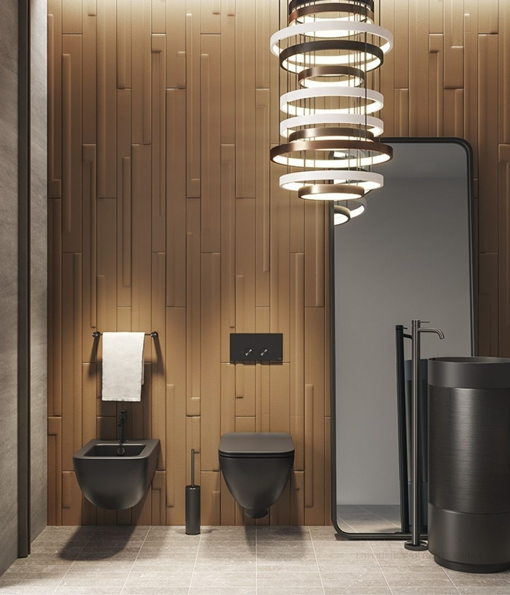 Ёршик Gessi 316, напольный, Ø76хh424 мм, цвет Matte Black