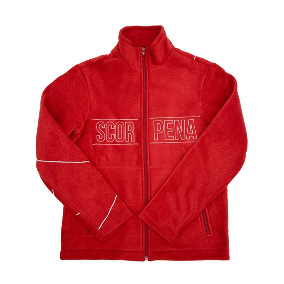 Кофта флисовая на молнии Scorpena Collection красная