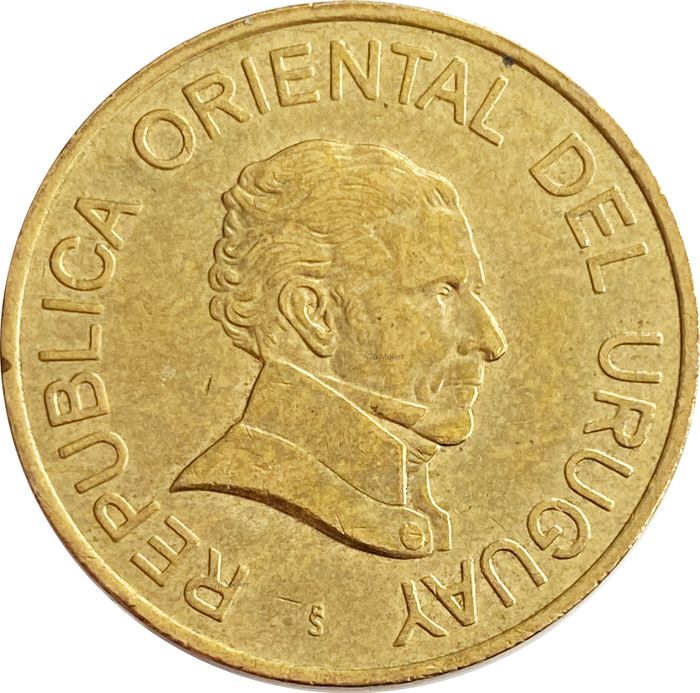 5 песо 2008 Уругвай XF