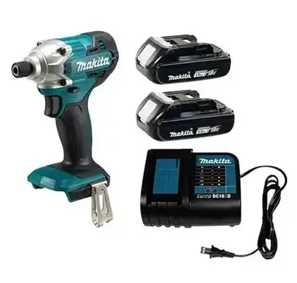 Компактный аккумуляторный ударный шуруповерт Makita DTD156SYE