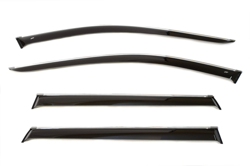 Дефлекторы боковых окон Cobra Tuning на Volvo XС90 2003 хромированный молдинг арт.V10203CR