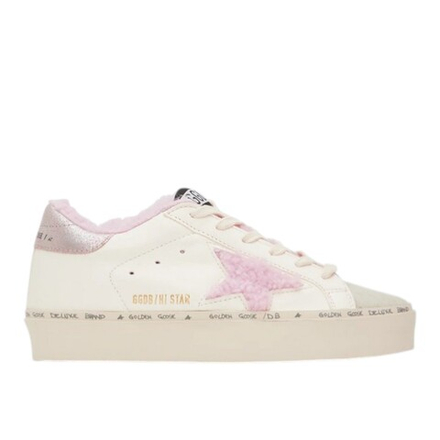 Кеды Golden Goose 'Superstar' White & Pink Hi Star Low-Top Sneakers