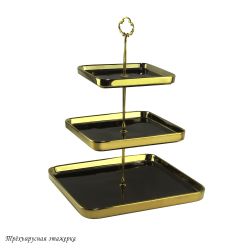 Lenardi 122-042 Трехъярусная этажерка MULTICOLOR в под.уп.(х6)Фарфор