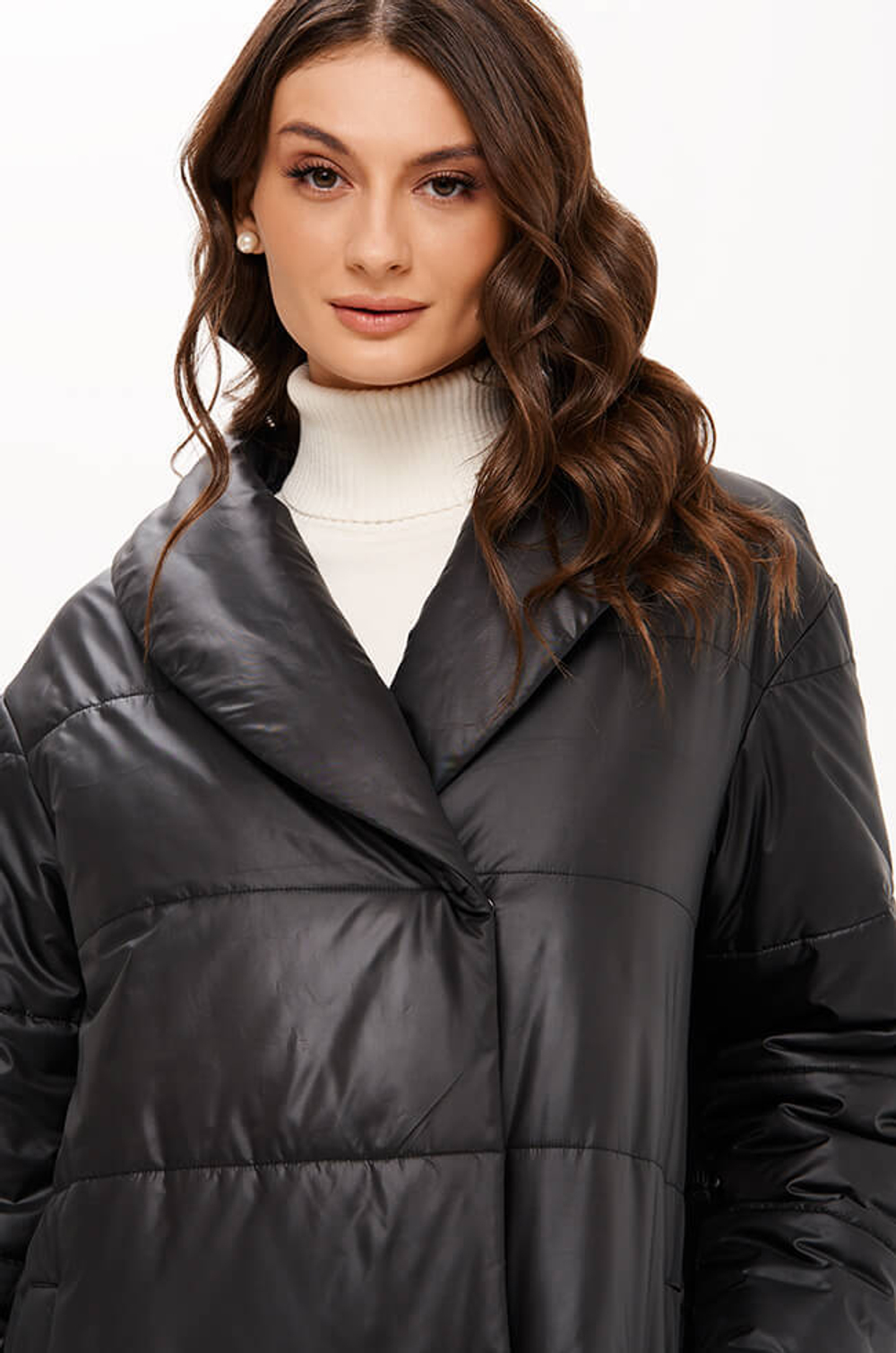 0116 Пальто женское (черный)