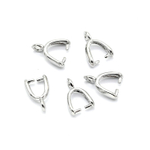 10214-р Бейл для кристаллов гладкий 11*3мм, родий