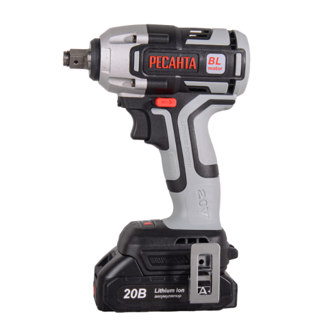 Гайковерт аккумуляторный АГ-300/20L (в комплекте 2 АКБ и ЗУ) в кейсе Ресанта