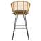 Барный стул Vetle Bent, светлый ротанг
