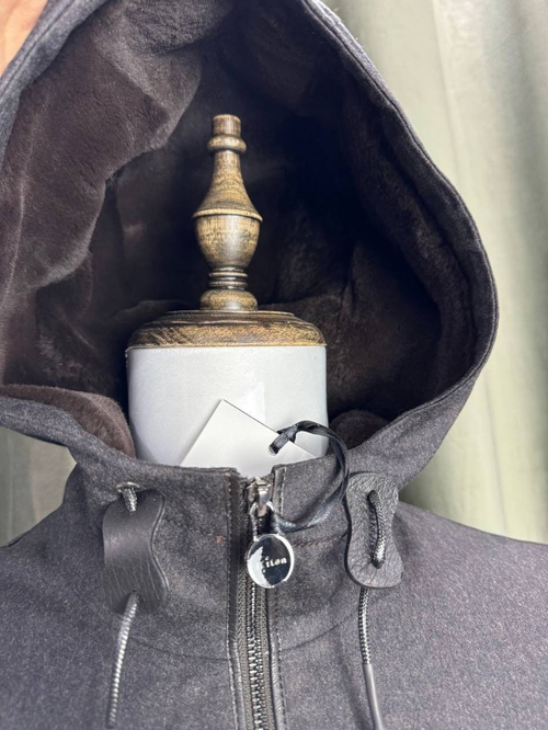 Джинсовая куртка Kiton с мехом