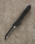Автоматический складной нож SteelBro Ultratech T/E Black Tanto VG-10 Cryo 123-1 (черный-черный) фронталка/выкидуха