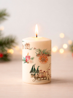 Трансфер переводной - декаль для свечей и гипса новый год 009