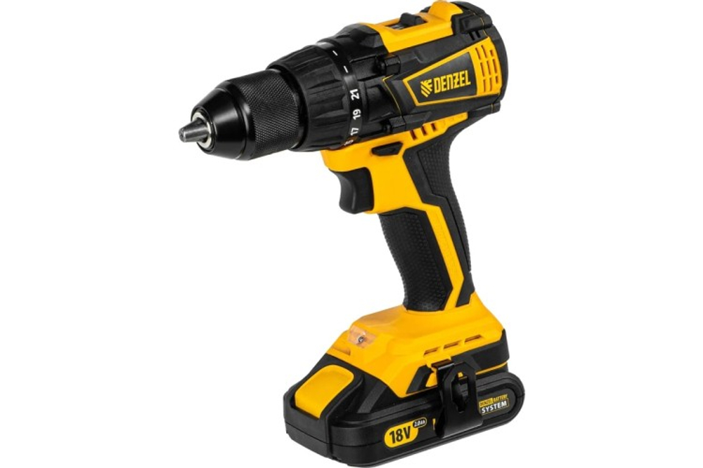 Дрель-шуруповерт аккумуляторная Denzel BLDL-IB-18-02 бесщеточная 26121