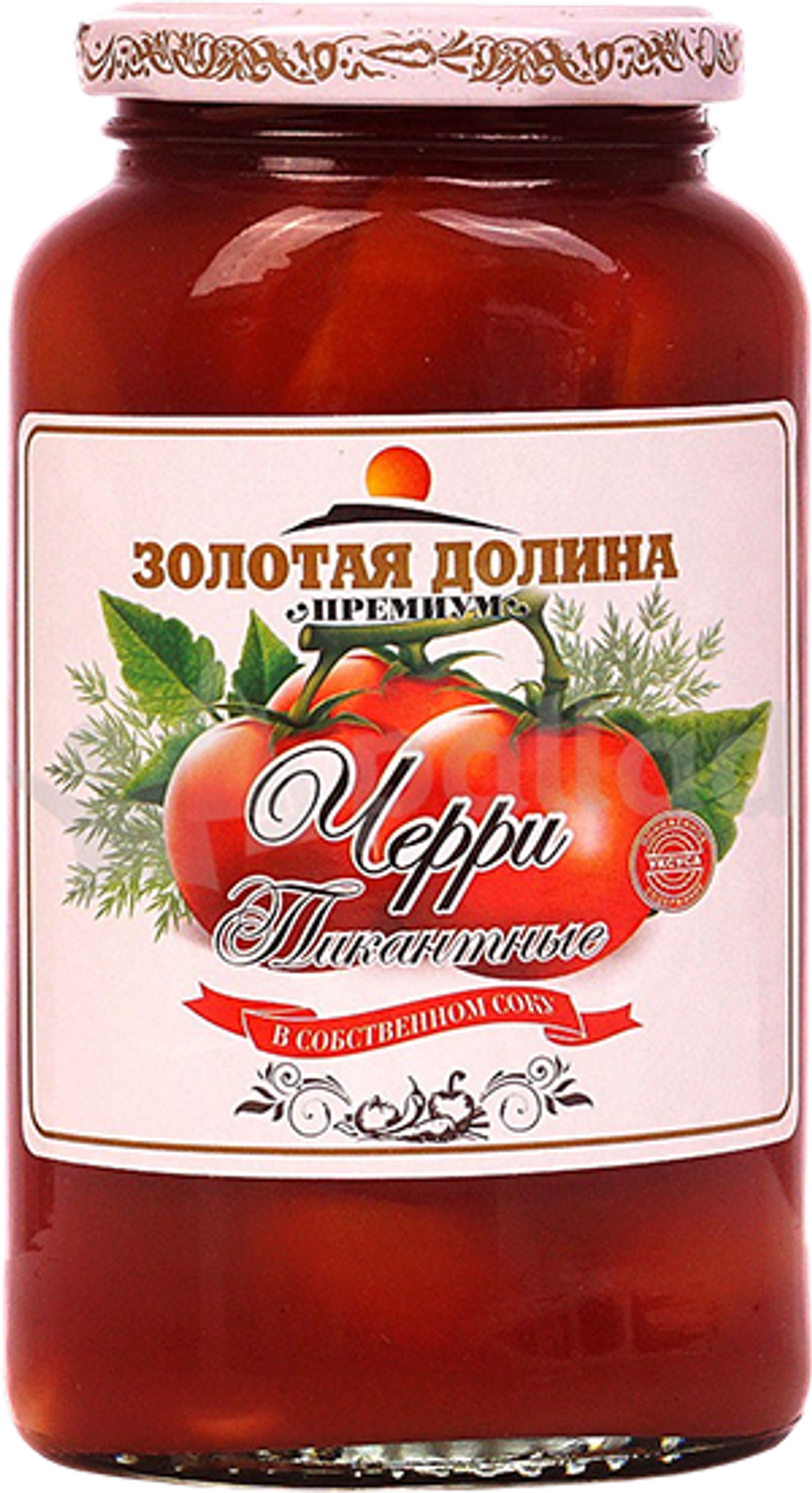 томаты ЗД (черри) Пикантные в собственном соку 450гр ст/б (1х12)