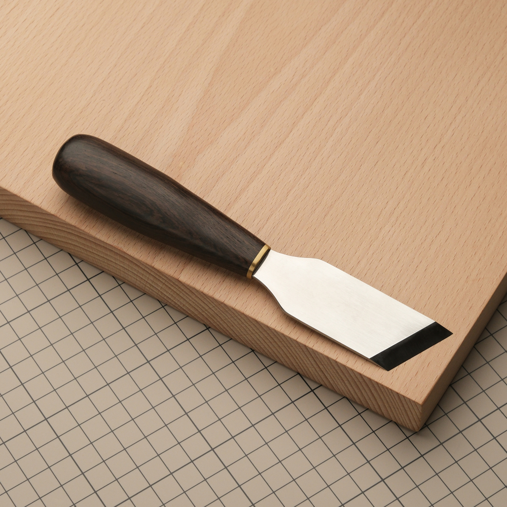 Нож косой с прямым лезвием для шерфовки и раскроя