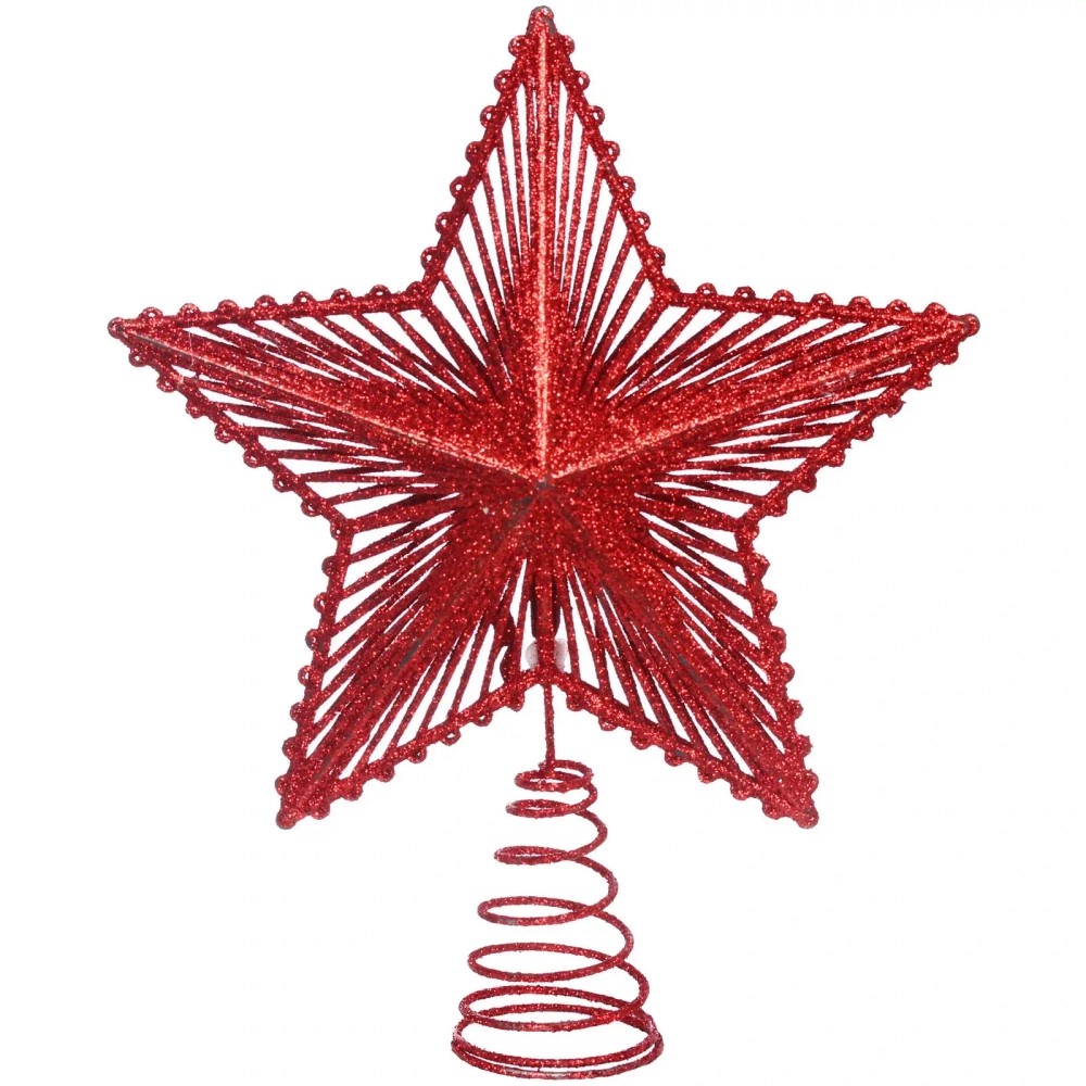 Звезда на ёлку 20*23 см «Волшебница», Красный