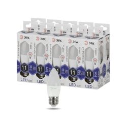 Лампа светодиодная ЭРА STD LED B35-11W-860-E27 11Вт свеча холодный дневной свет Е27 | Лампы cветодиодные Свеча (B/C)
