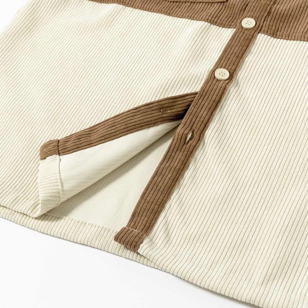 Рубашка Velvet Button Песочно-Коричневая - фото 9