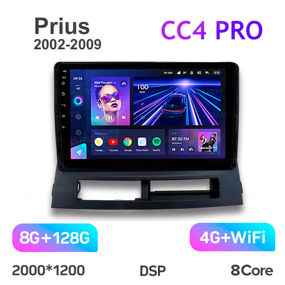 Teyes CC4 Pro 9" для Toyota Prius 2002-2009