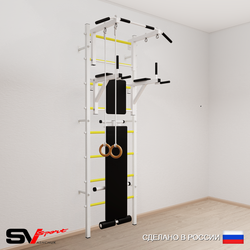 Шведская стенка Sv Sport усиленная 681 (Турник стандарт/Брусья/Скамья/Кольца)