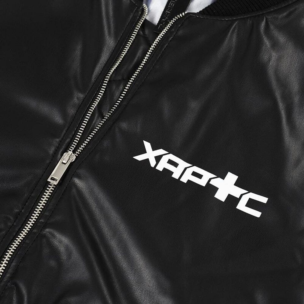 Купить Бомбер Heartz Moskva Black Series Oversized черная Бомбер Heartz Moskva Black Series Oversized черная