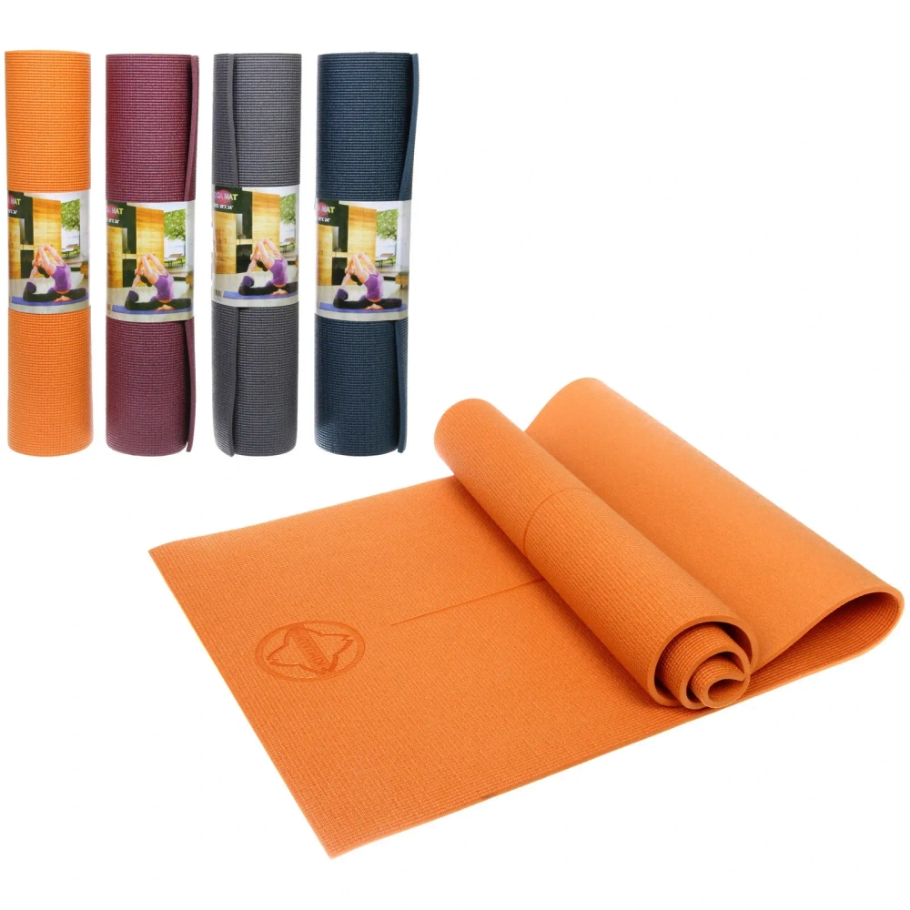 Коврик для йоги 8 мм 173х61 см «Ритм» ПВХ, в ассортименте