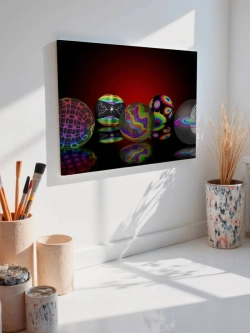 Картина на стену 40 X 50 Неоновые шарики