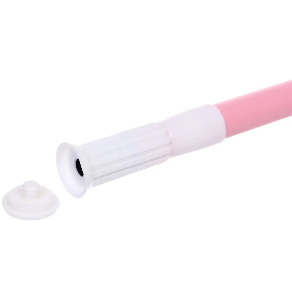 Карниз для ванной 140-260 см розовый