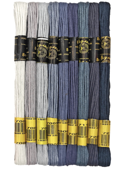 Наборы ниток мулине для вышивания ПНК Киров 9 шт.